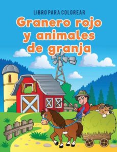 libro para colorear granero rojo y animales de granja-9781635893816